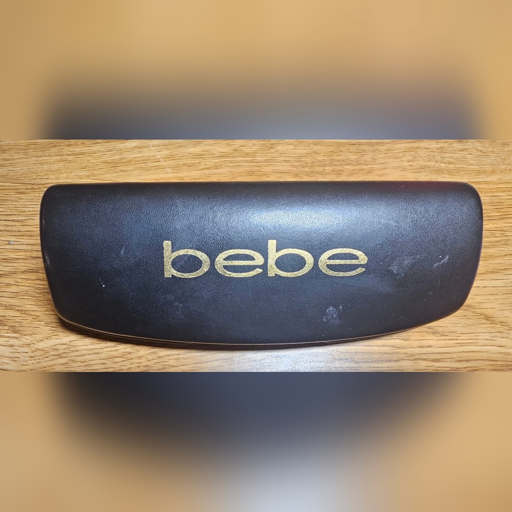 Y2K Bebe branded  black sunglasses eyeglasses case